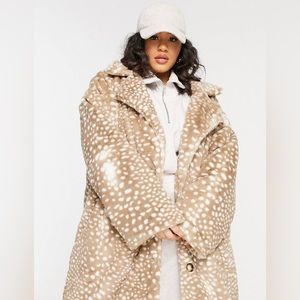 Daisy Street Bambi Faux Fur Coat